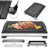 Amazon.com: Electric Portable Smokeless Grill, 5 Levels Adjustable ...