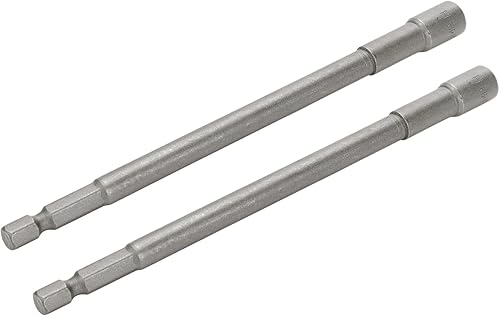 Juego de brocas hexagonales magnéticas para tuercas de alimentación de 0.276 in, extensión de enchufe hexagonal métrico largo, 2 unidades