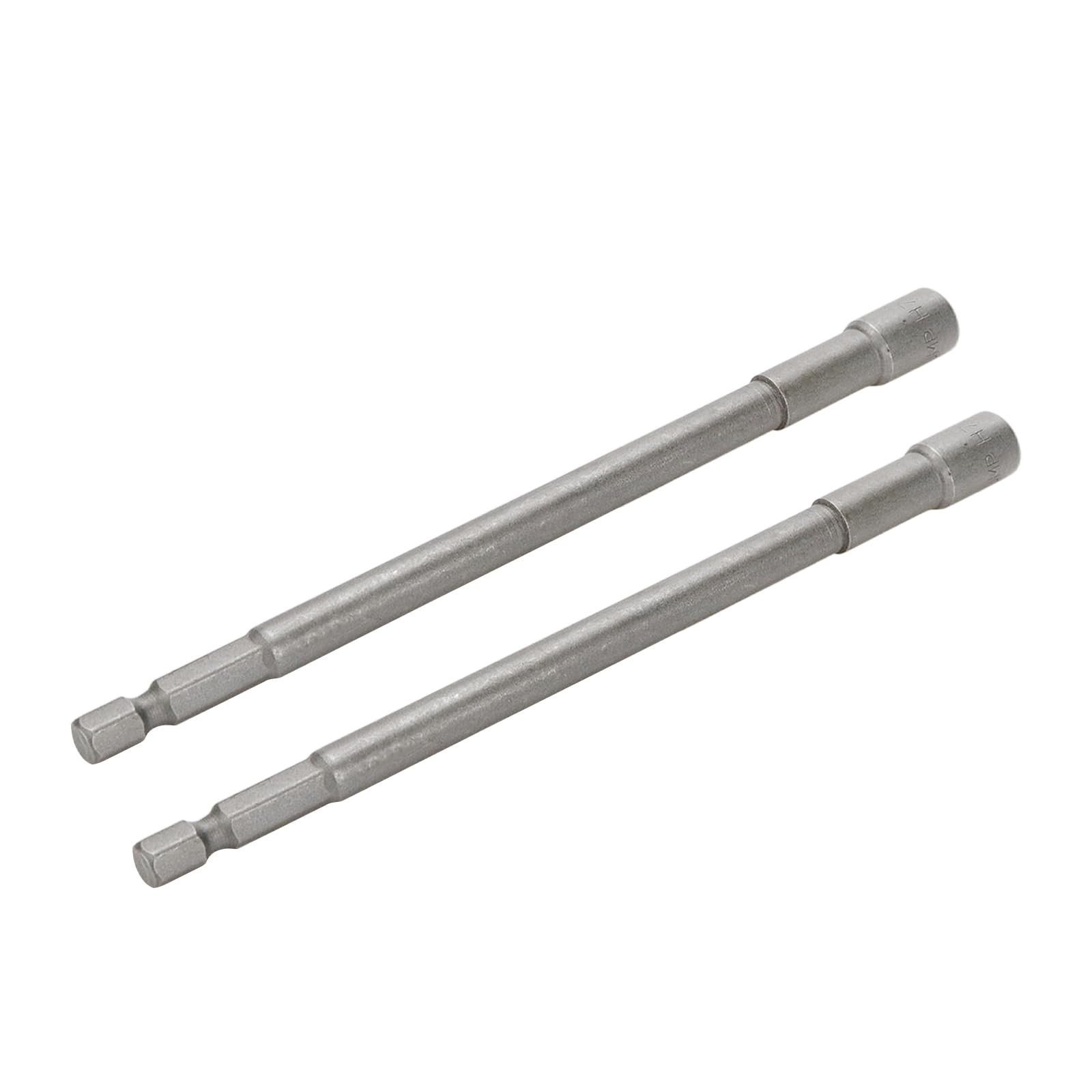 Rannb Hex Shank Magnetic Power Nut Driver Bit Set 7mm Hex Socket Extension Long Metric Hex Driver Bits -2pcs