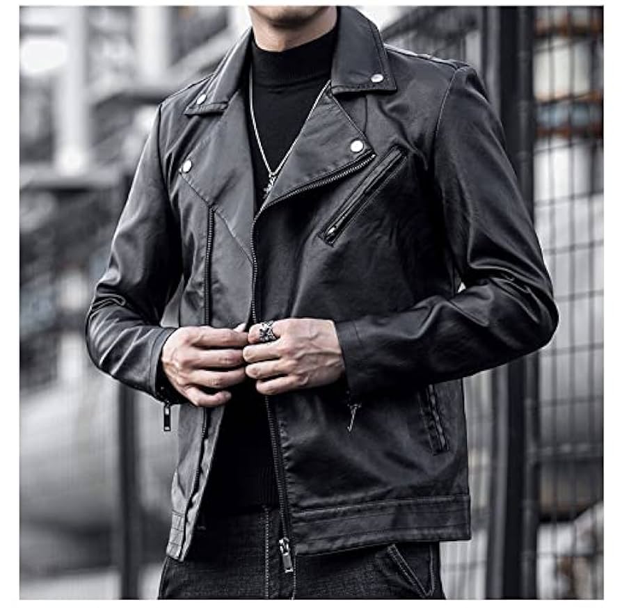 【ビッグサイズ】ライダースジャケット　エンボスロゴ　ブラック　レザー　46 ビッグサイズ】ライダースジャケット エンボスロゴ ブラック