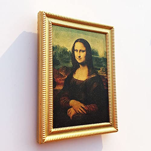 Imán decorativo 3D Mona Lisa para nevera miniatura 4