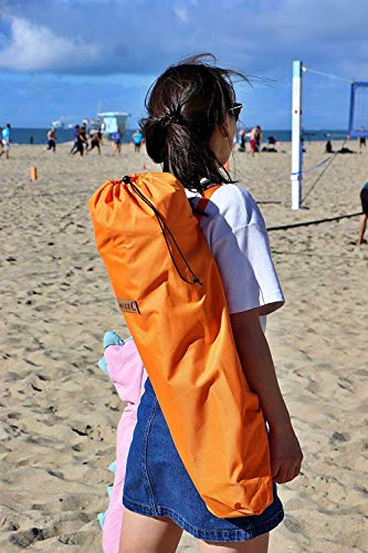 Nice C Chair Beach, Low Beach Chair, Sling, Folding, Portable, Concert, For Adults, Kids, Boat, Sand Chair With Cup Holder & Carry Bag (1 Pack Of Orange) #TOP1