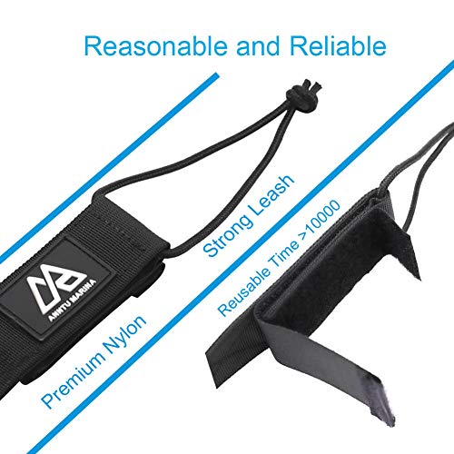 image for ANNTU Surfboard Leash, 7 Feet SUP Surf Leash Straight Surfboard Foot R