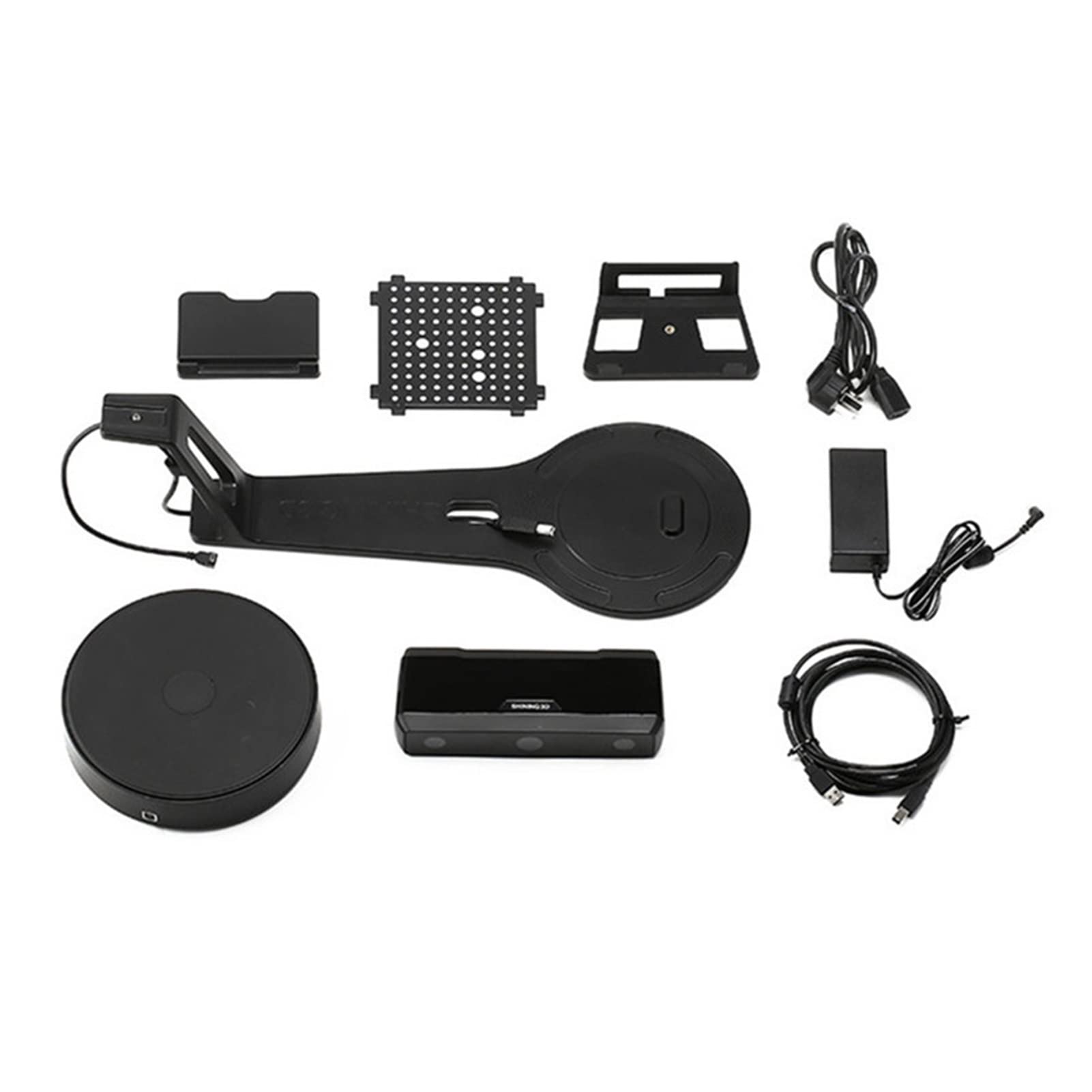 Scanner 3D desktop Light Bianco, Scansione da un clic, modalità facile e veloce, fissa/Auto, precisione di 0,1 mm, velocità scansione 8S Altamente Visibile