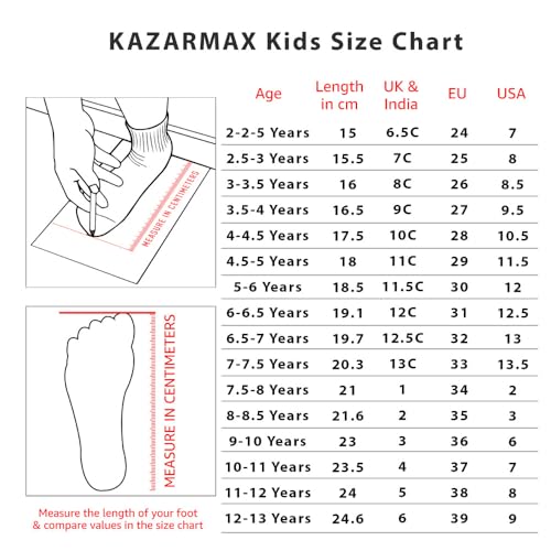 Image of KazarMax Hopits Kids Boys and Girls Ankle Length | High Top | Slip-on Sneakers Shoes | Lightweight | Outdoor Shoes Collection