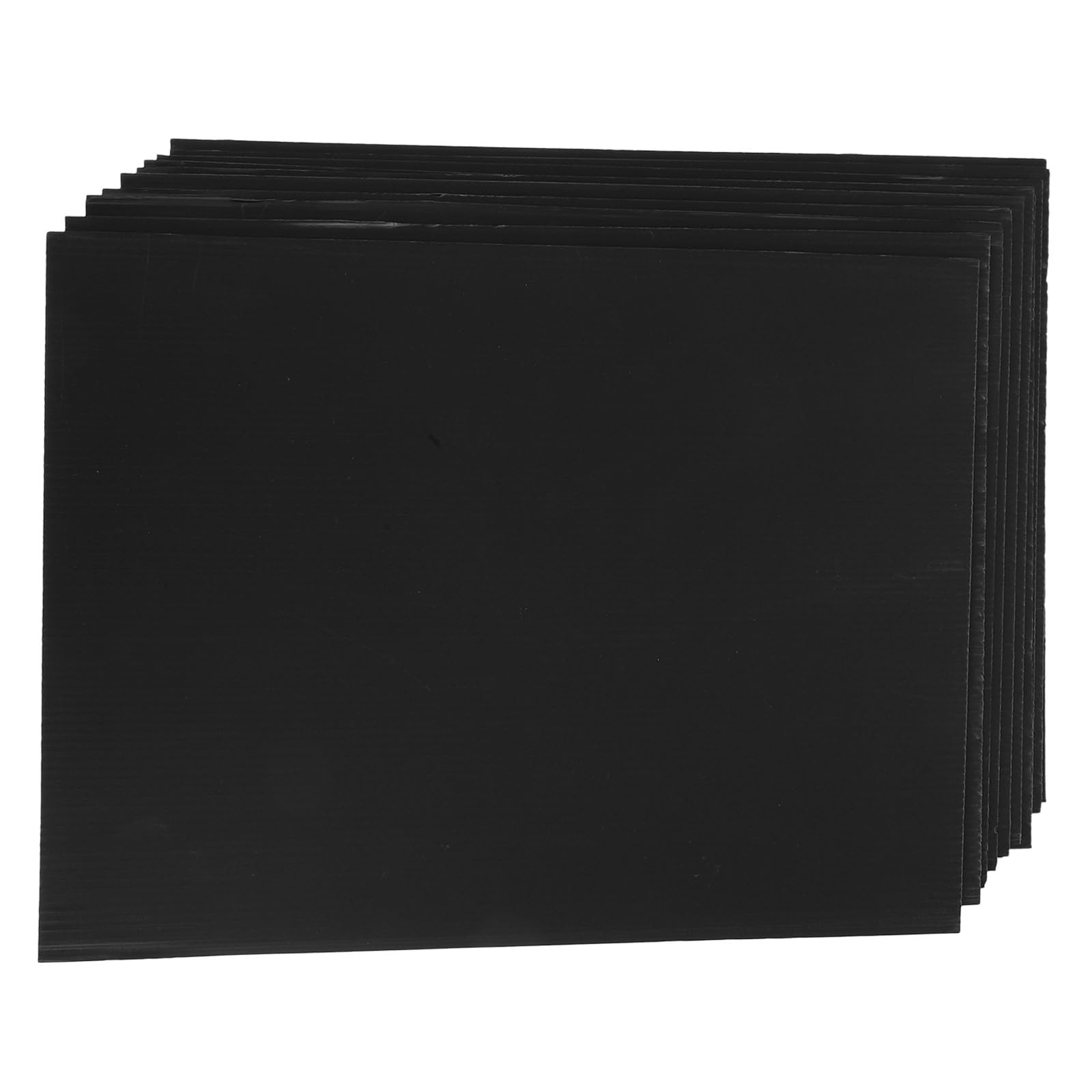 Plastique ondulé noir FUOYLOO de haute rigidité pour supports de jardin et modélisme