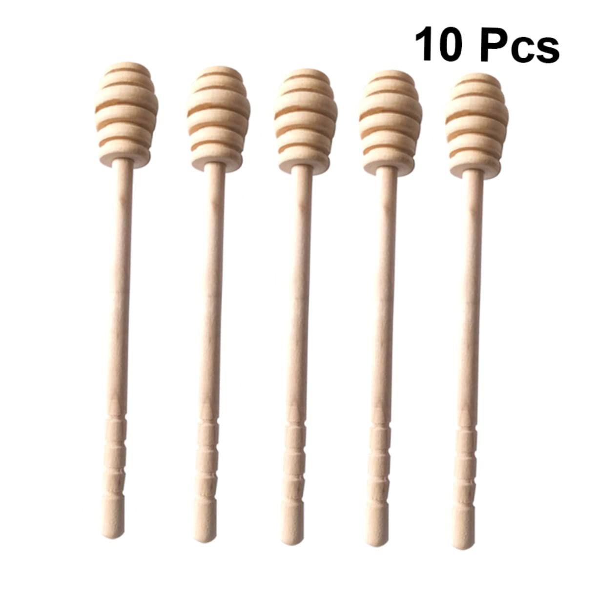 OFFSCH Natural Wood Honey Stirrer 10pc Honey Stir Bar Mixing Stick Ideal for Tea Coffee Dessert