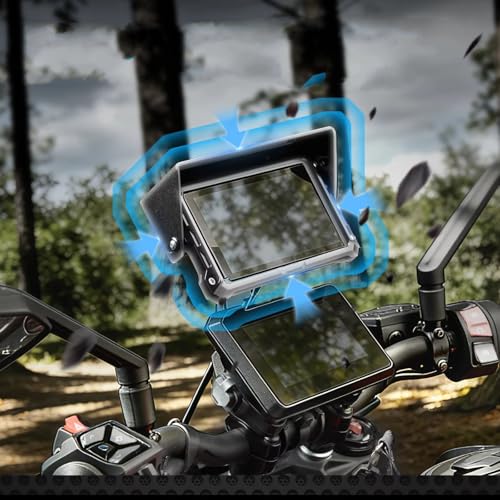 Funda protectora Garmin Zumo XT2 con kit de visera solar ajustable antirreflejos 4