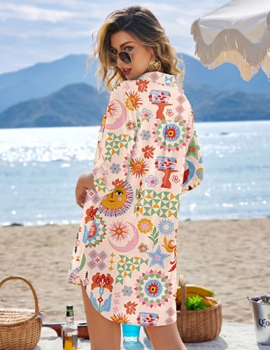 Image of Ekouaer Swimsuit Coverup for Women Bathing Suit Cover Up 2026 Summer Beach Vacation Outfits