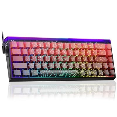 AULA Hero 68 HE 60% Gaming Keyboard Wired, Hall Effect Magnetic Switch Keyboard with 8K Hz Polling Rate, Side Printed PBT Keycaps, RGB Light Box, Customizable Web Software for PC/Mac Gamers