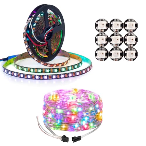 Tira LED WS2812B RGB 5m 50 LEDs 5050SMD BTF-LIGHTING miniatura 1