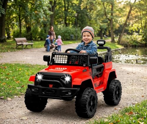 Voiture electrique enfant de police 12V idéale pour jouer dans le jardin