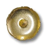 Romantische Schmuckknöpfe. Knopfparadies - 4er Set wunderschöne, goldfarbene Metallknöpfe in Blütendesign. Ø: ca. 25mm!