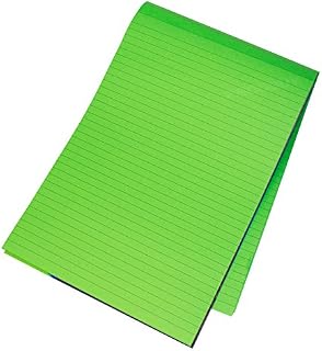 [Pack of 3] Visual Memory Aid A4 Bright Green 100 Page Paper Notepad Refill Memo Lined Writing Pads