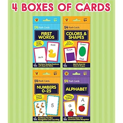 Carson Dellosa Toddler Flash Cards 4 Pack, Alphabet Barbados | Ubuy