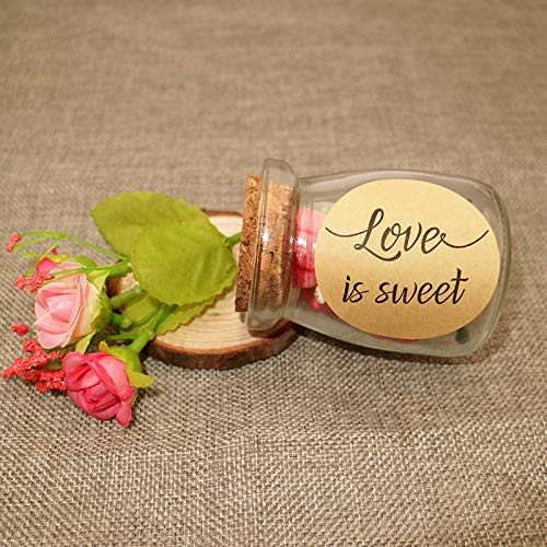 96Pcs Love Is Sweet Stickers Labels Wedding Favor Labels, Wedding Treat Stickers,Anniversary Stickers #TOP4