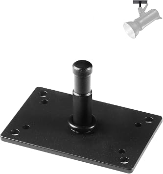 Studio Baby Pin Plate Wall Ceiling Mount,2 inch Mini Lighting Wall Holder with 5/8" Stud for Photo Studio Light Stand Flash Accessories...