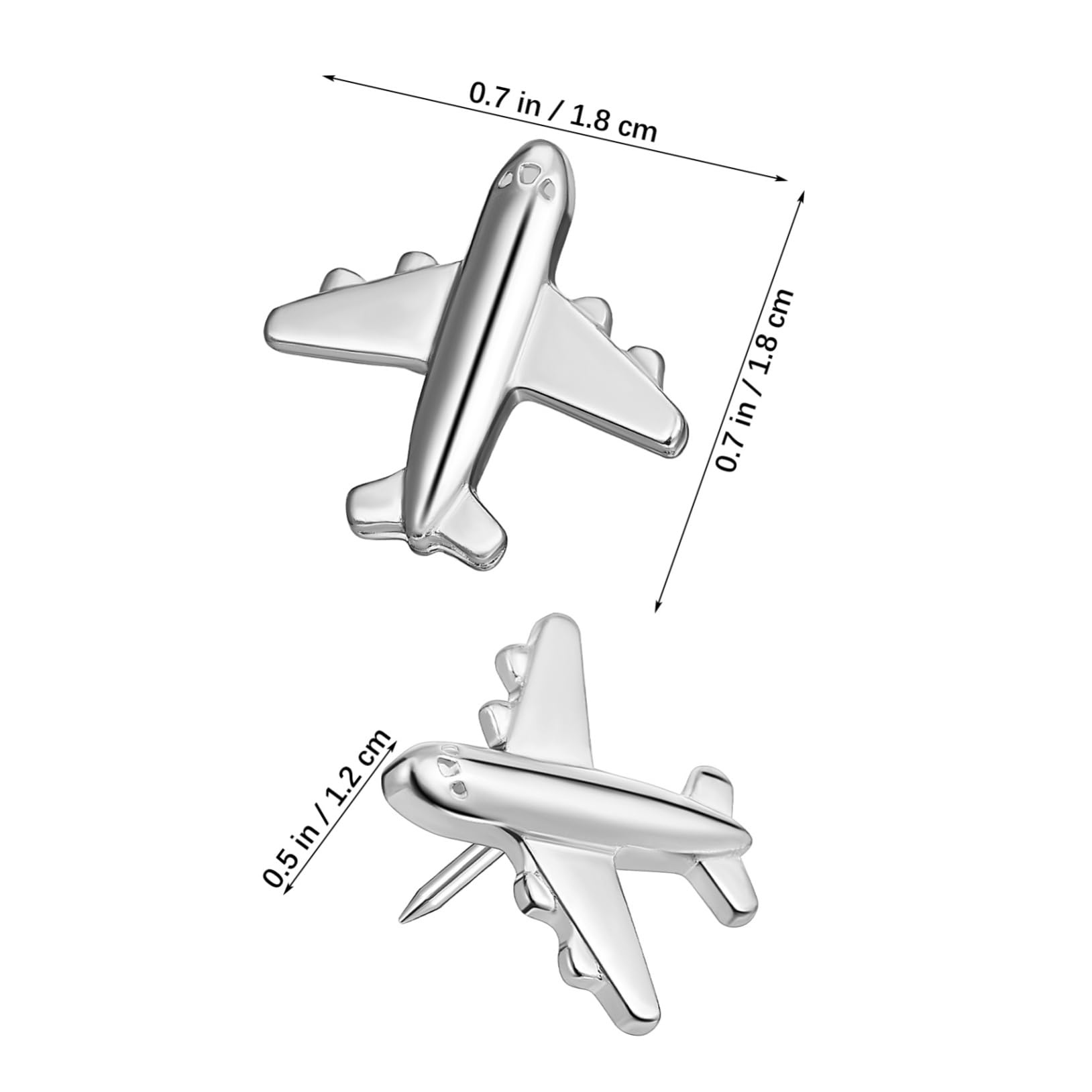 Operitacx 120stücke Flugzeug Pinnnadeln Aus Metall Dekorative Push Für Korktafeln Zum Sichern Von Notizen Und Fotos Hochwertige Bürozubehör Für Kreative Projekte