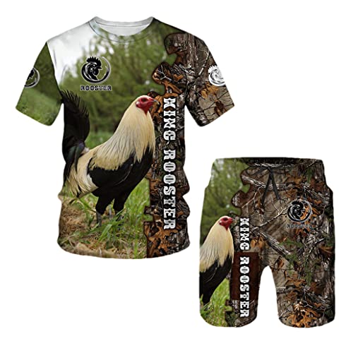 Ensemble de survêtement homme imprimé 3D respirant taille M or