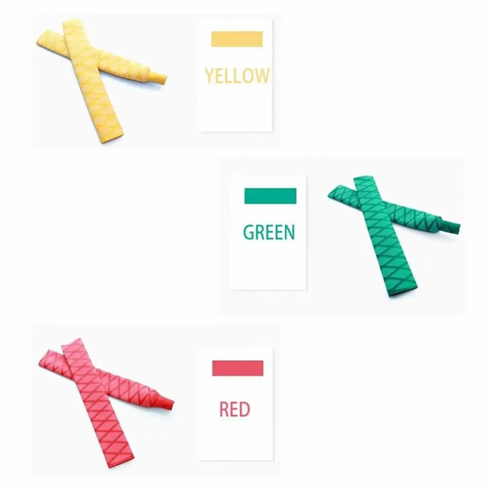 Manchon thermorétractable pour poignée, Gaines thermorétractables for Cannes à pêche : 15 mm à 40 mm, Plusieurs Couleurs, 1 m(Yellow,28mm)