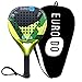 EURODO Pala de Pádel de Fibra de Carbono para Jugadores de Todos los Niveles (Verde)