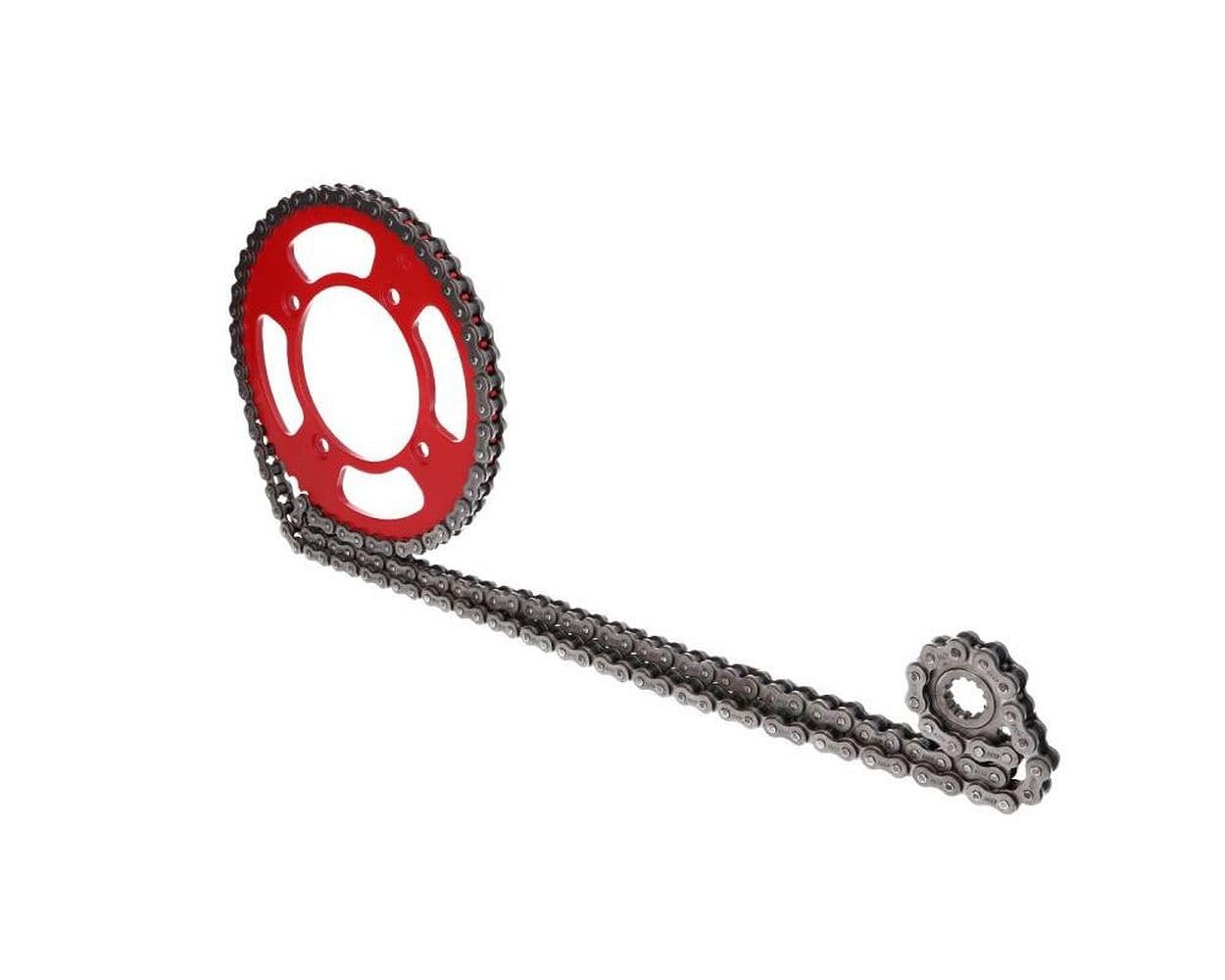Kettensatz Ketten Kit 11/50 kompatibel für rot BETA RR 50 Motard Supermoto 2T AM6 Moric