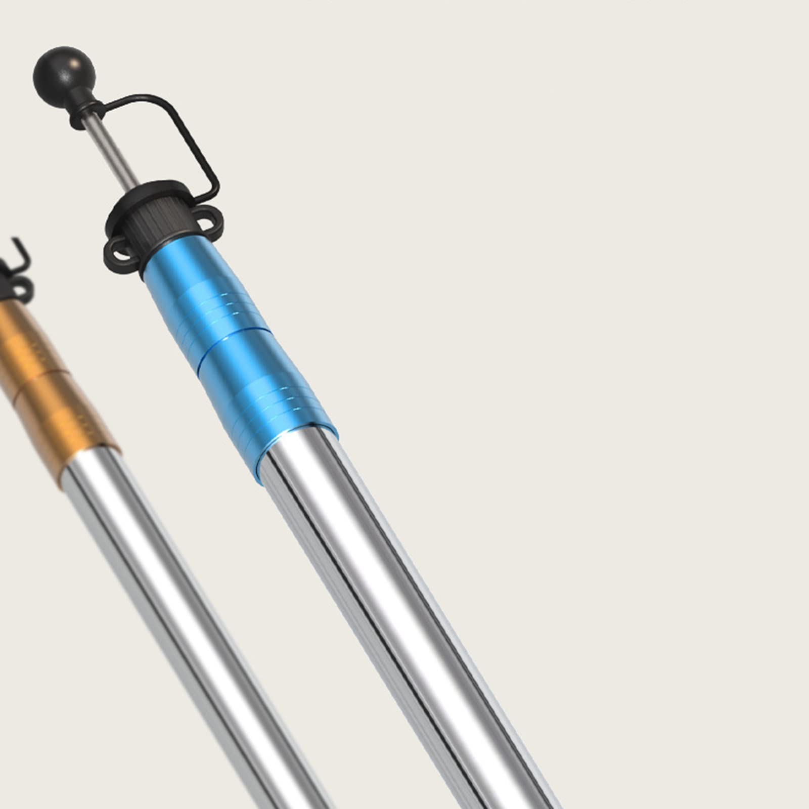 Amazon | タープポール テントポール ステンレス 伸縮式 三段