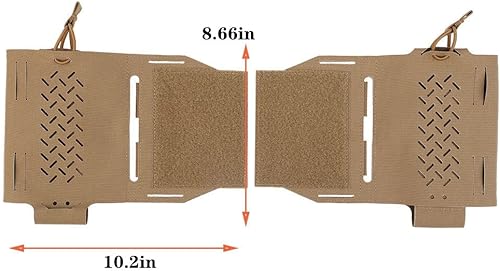 Miniatura 2 de Bolsa de extensión táctica Cummerbund Universal Side Magazine Holster Pouch para chaleco táctico con panel de gancho y bucle, rápido fijado y fijo