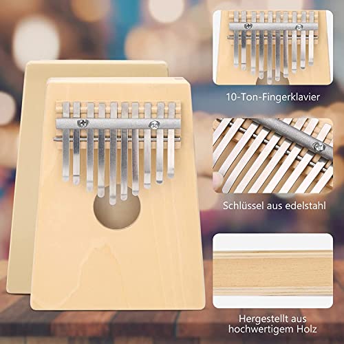 Kalimba Instrument 10 clés pour enfants, piano pour le pouce Kalimba instrument musical pour adulte débutant, thumb… - Les Beatles, Paul McCartney, John Lennon, RIngo Starr, George Harrison Kalimba Instrument 10 clés pour enfants, piano pour le pouce Kalimba instrument musical pour adulte débutant, thumb… – Image 8