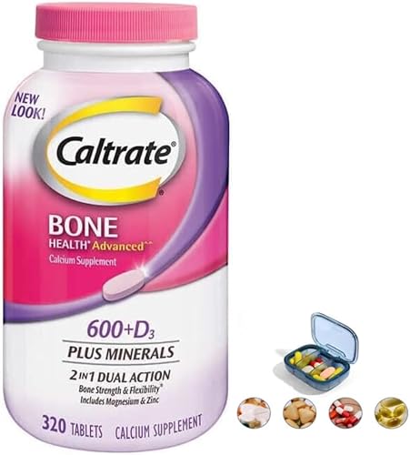 Miniatura 1 de KHOFIBU Tasa de calcio de 600 mg + D3 con Plus Minerales, suplemento de calcio para la salud ósea incluye magnesio y zinc, 320 unidades