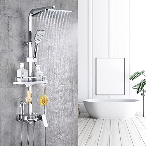 Ensemble combiné de mitigeur de pluie pour douche effet spa