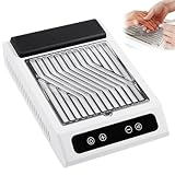 Staubabsaugung Für Nägel, Leistungsstarker Nagelstaubsauger Mit Filter 3700RPM, Leiser Nagelabsauger Gerät Für Nageltisch Mit Staubabsaugung, Einstellbare Saugkraft Für Maniküre & Studio, 13W Weiß