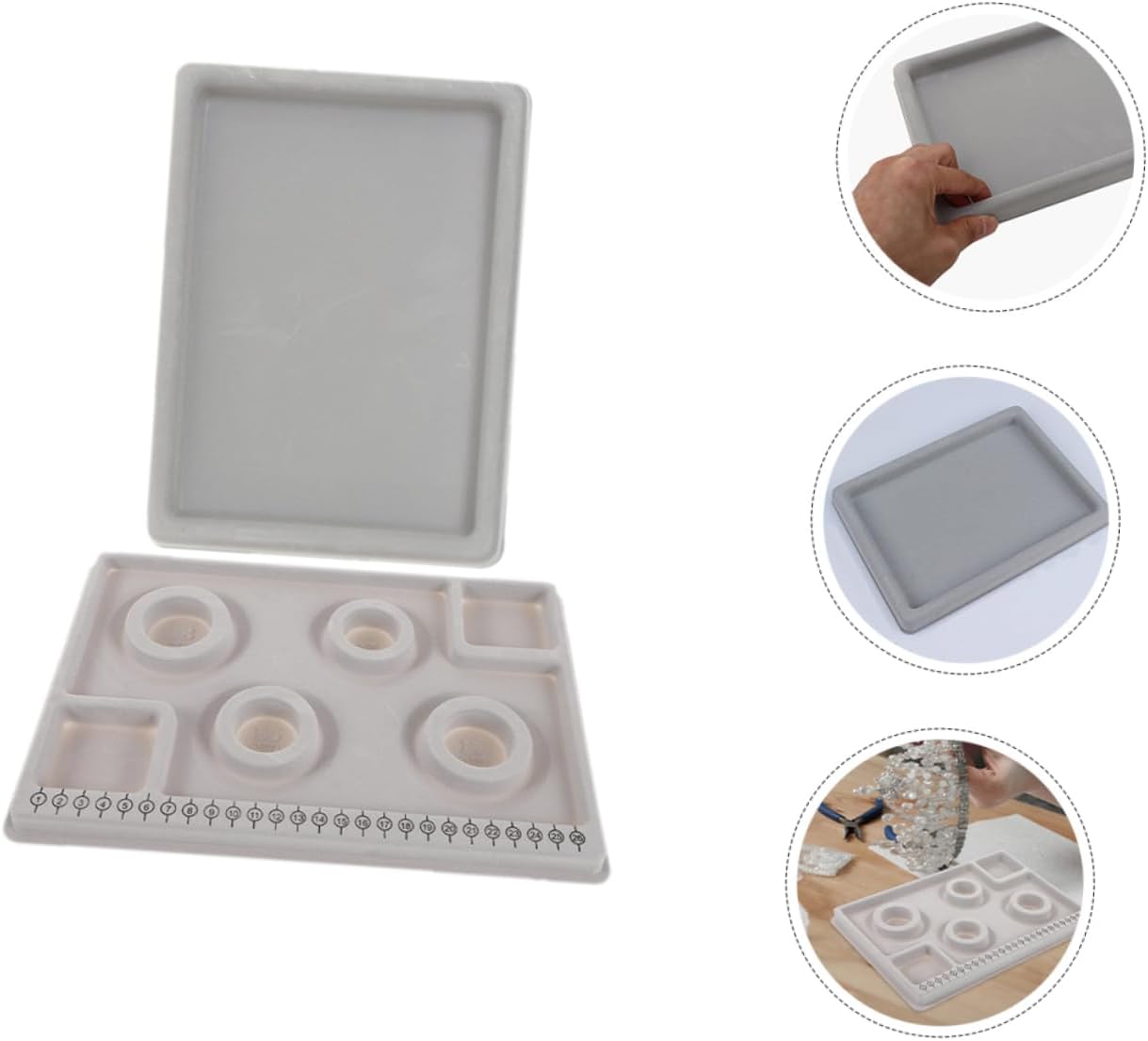 DIY Jewelry Bead Making Supplies 2 Pack Bead Mat for Jewelry Making Bracelet Measurement Board Bead Design Boards