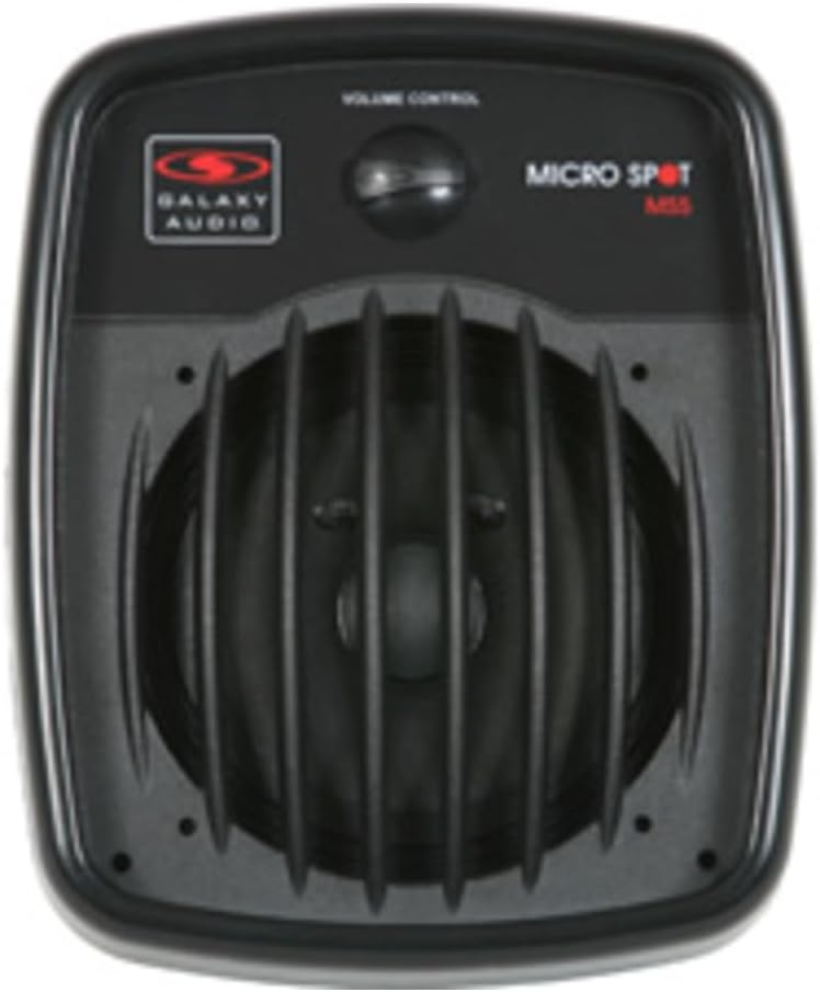 Galaxy Audio MS5 Micro Spot 5 Passive Personal Monitor Speaker, Black