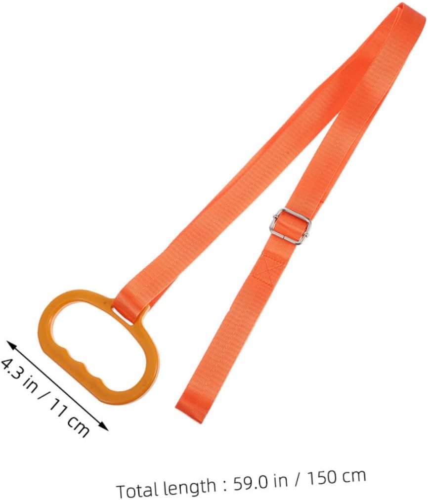YARNOW 2PCS Adjustable Deer Drag Harness Durable Orange Hauling Gear with Portable Handle for Efficient Transport and Outdoor Adventures for Hunting and Camping Activities