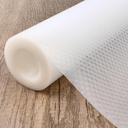 HUMOKI Rollo Protector Cajones, 45x 500 CM Protector Cajones Cocina EVA Plastico, Protector Antideslizante Para Cajones, Protector de Cajones de Cocina, Forro Cajones, Para Cocina Cajón Armario -Clear