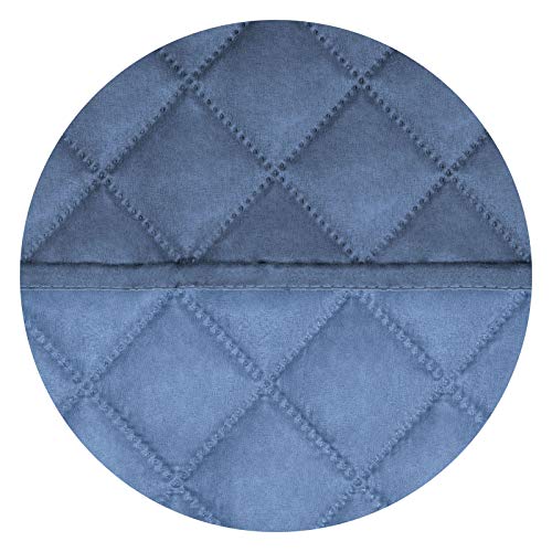Image of PureFit Reversible Quilted Sofa Cover, Water Resistant Slipcover Furniture Protector, Washable Couch Cover with Non Slip and Elastic Straps for Kids, Dogs (Oversized Recliner, Dark Blue /Light Blue)