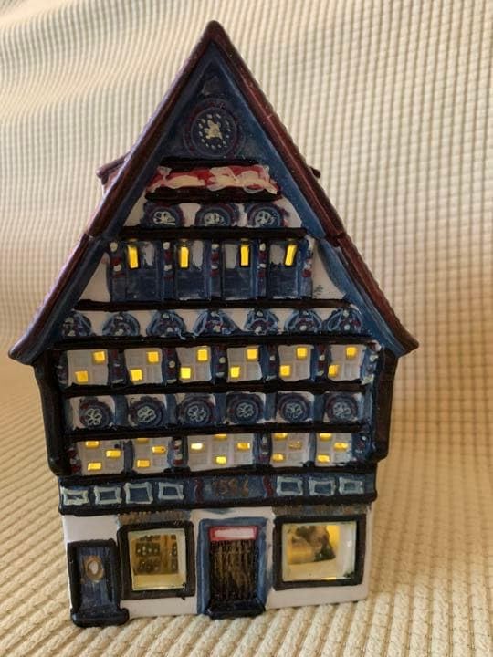 ドイツ キャンドルホルダー ミニチュア ポーセリン ワインハウス 陶器