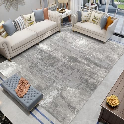 Tapis de chambre gris 60x90 doux pour dressing et canapé