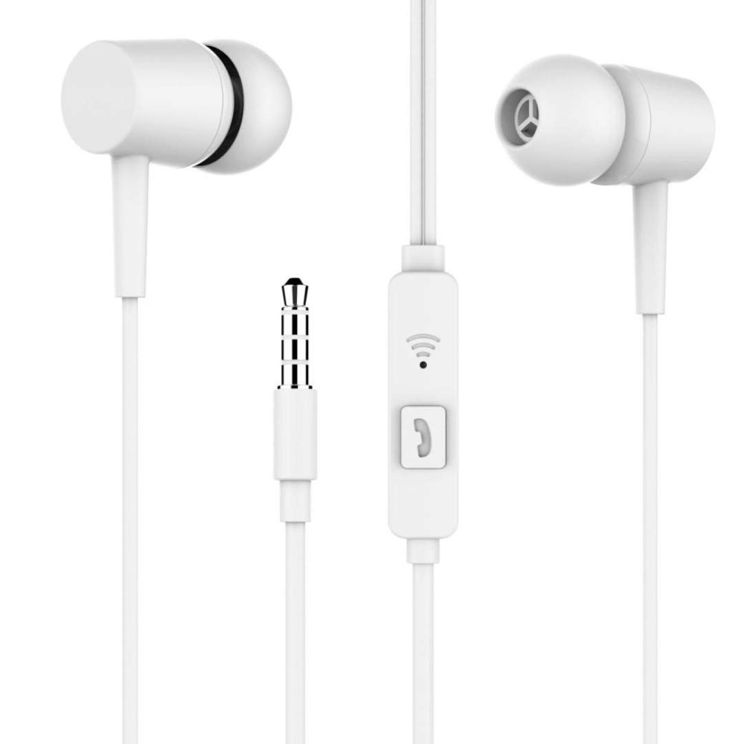 Meyaar Stereo Headset Q1 Hi-Fi Audio Wired Earphones with Immersive Audio, Multi-Function Button, in-line Microphone & Perfect Length Tangle Free Cable (White) (B07Z28R886) Amazon Price History, Amazon Price Tracker