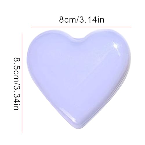 Miniatura 2 de Cepillo de pelo plegable con espejo, peine de espejo portátil plegable en forma de corazón, cepillo de pelo de viaje con espejo para bolso, pequeño