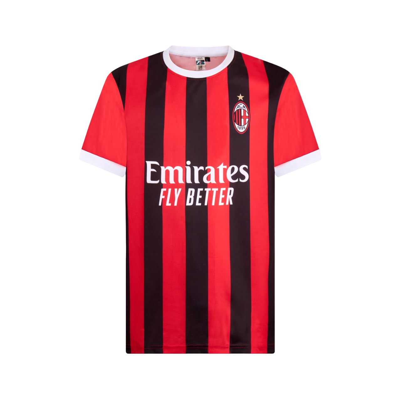 Image secondaire de Maillot de Football AC Milan Rafa Leao 10 - Rouge/Noir - Réplique Officielle