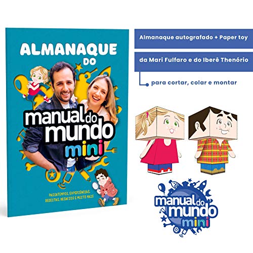 Almanaque Do Manual Do Mundo Mini + Almanaque Autografado + Paper Toy