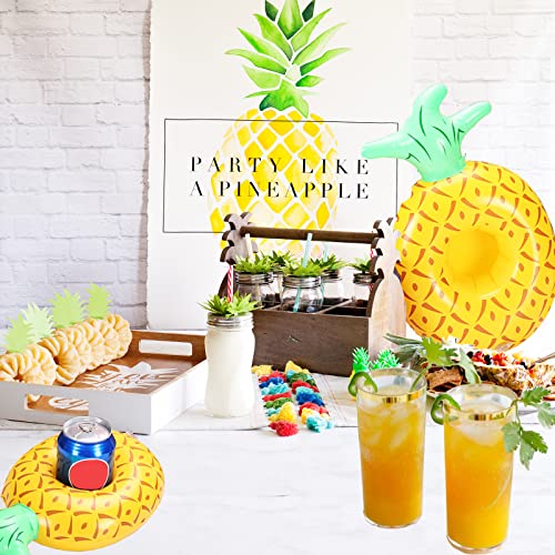 Ishyan Inflatable Drink Holder 5 Pack Ring Pool Float Drink Holders Cup Floaties For Summer Pool Party #TOP5