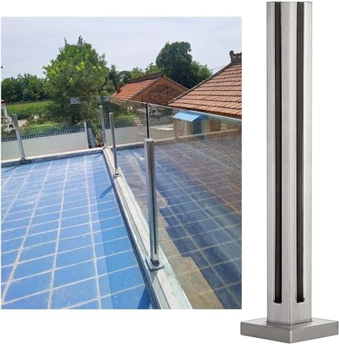 Postes de paneles de barandilla de vidrio para disfrutar las vistas del patio de forma segura 2