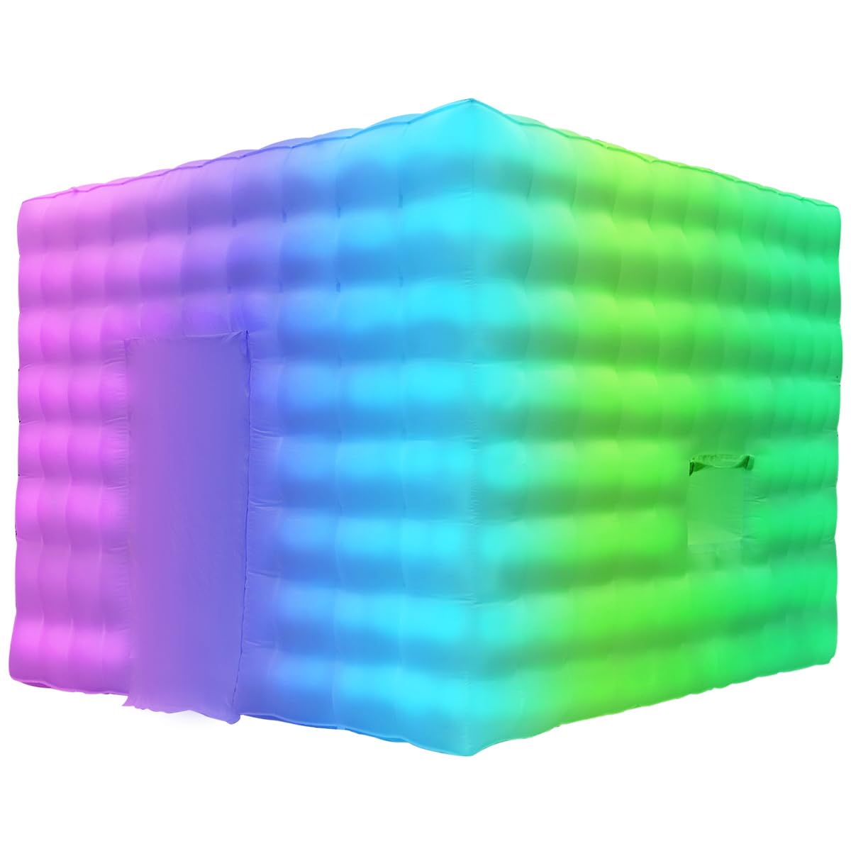 Amazon.com: Portable Large Inflatable Air Cube Tent Fancy LED ...