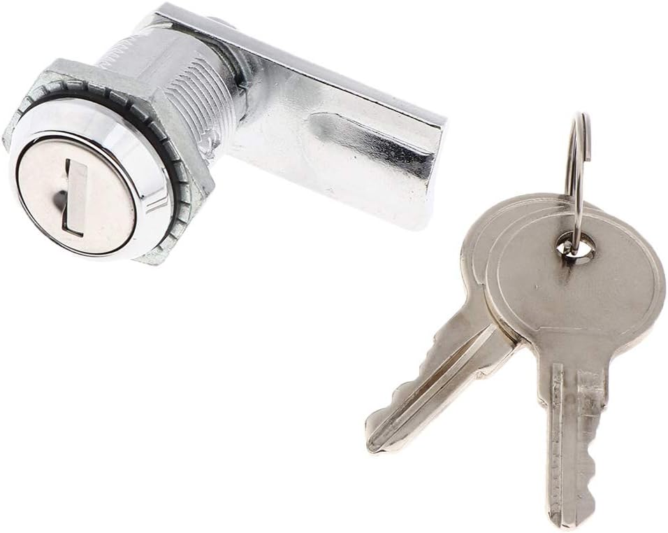Disc Tumbler Cam Lock, Button Latch Replacement, Cabinet Door Zinc Alloy Security Panel Cam Lock