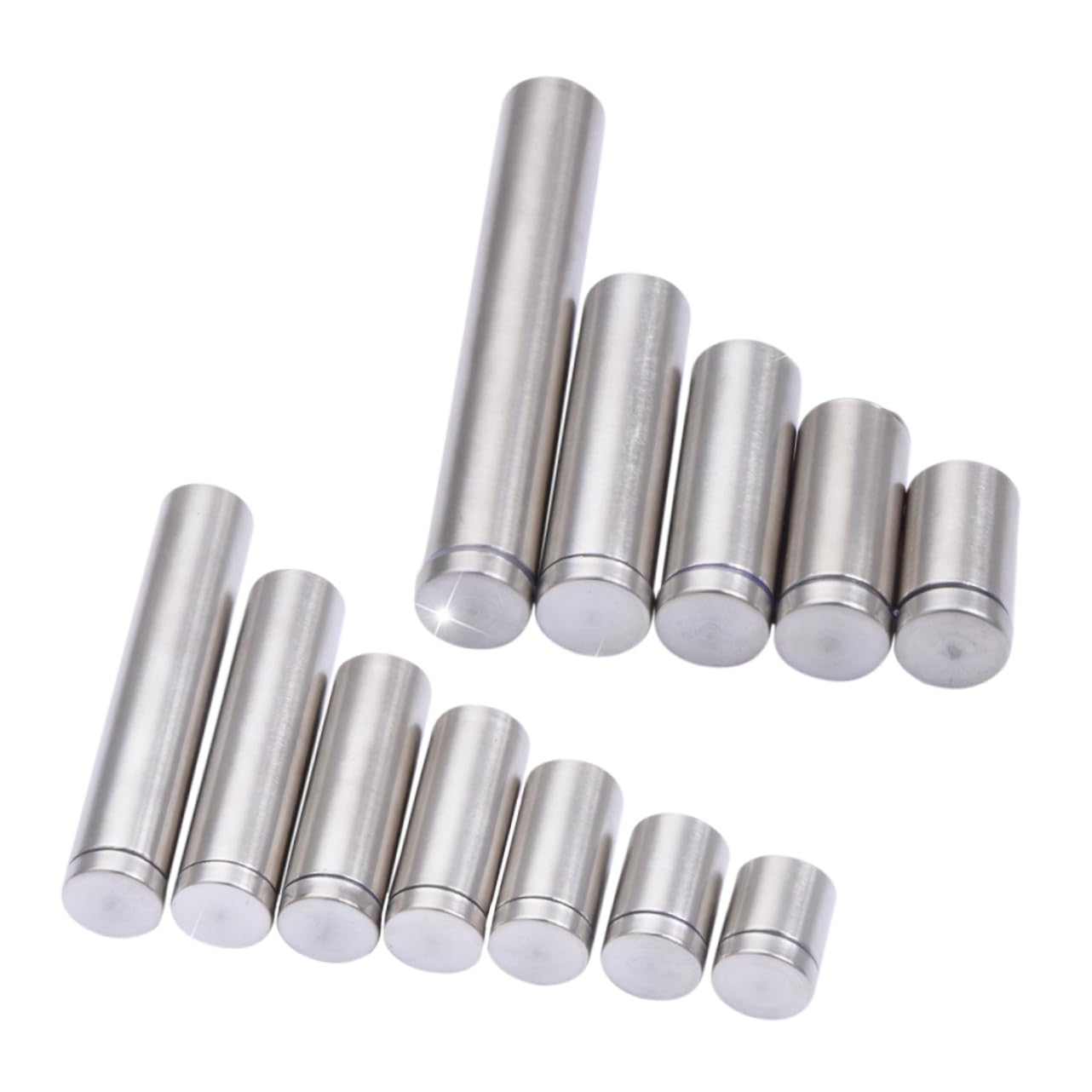 Zerodeko 12pcs Sign Standoff Nails Advertising Screws Wall Mount for Home Office Restaurant