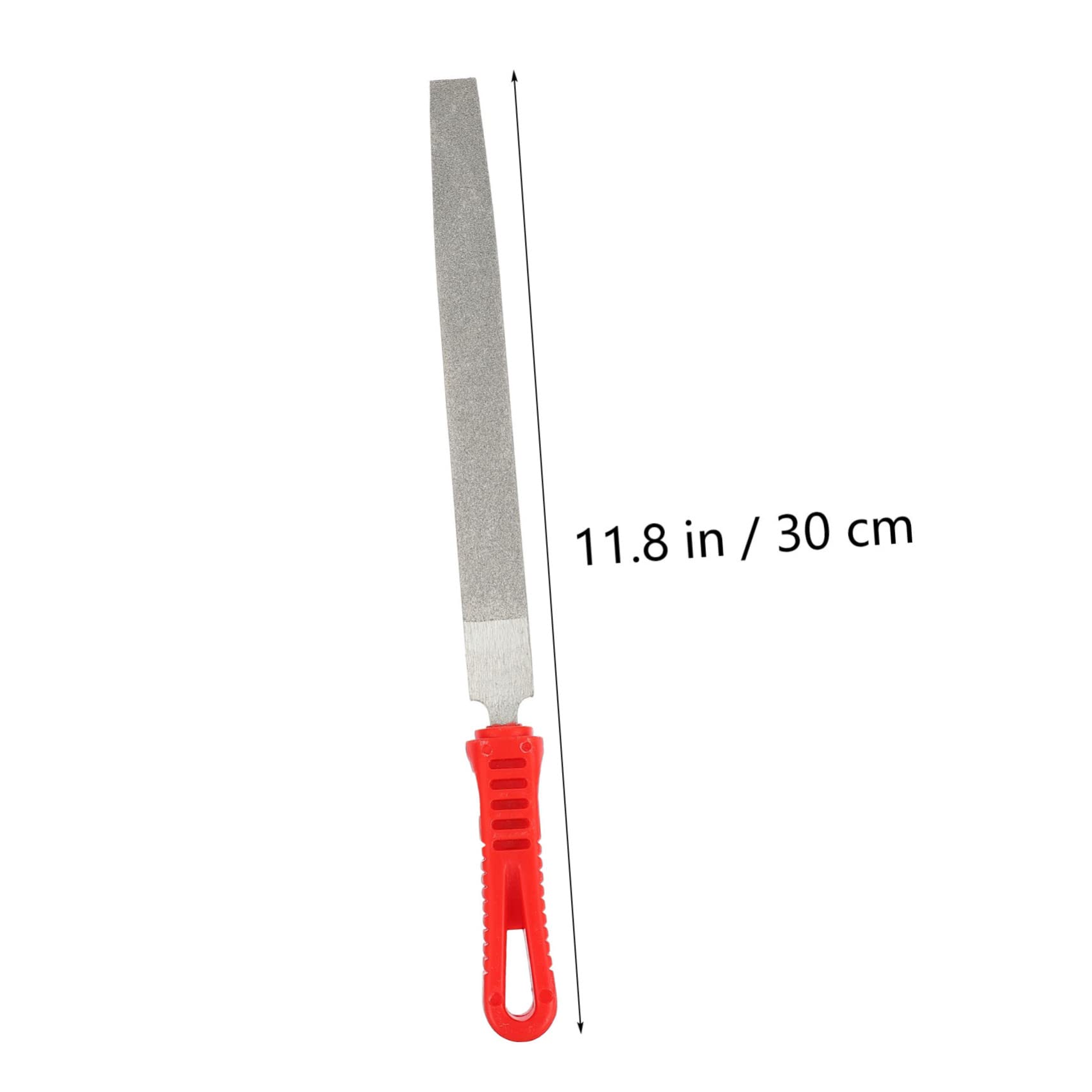 MUCKLILY 1pc Professional Metal Polishing File 8 Inch Emery Flat File for Grinding Polishing Anti-Slip Handle Versatile Metal Working Tool