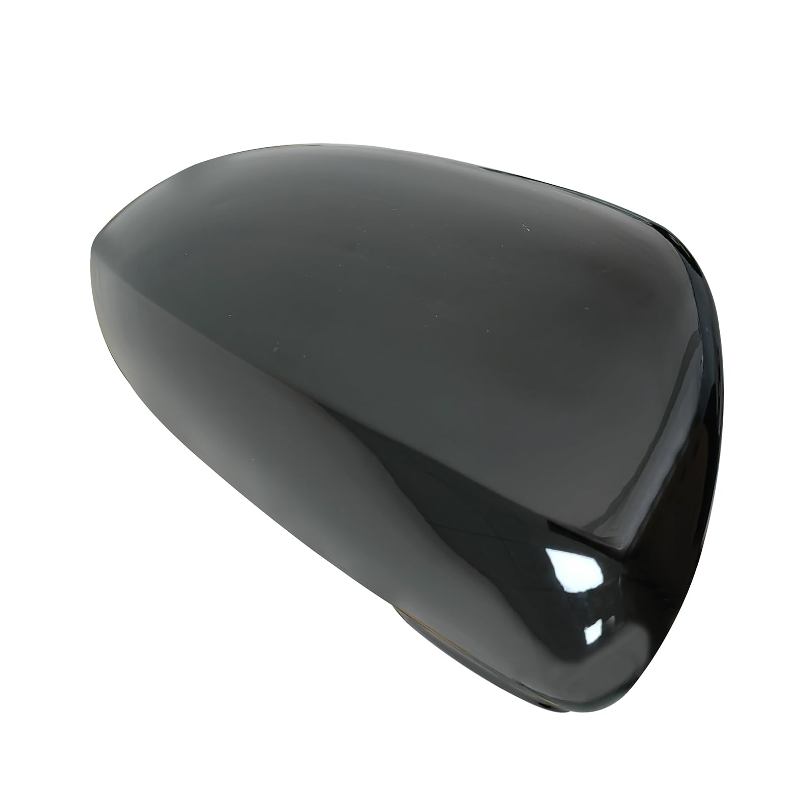 Copertura per specchietto retrovisore per portiera laterale, compatibile con Corsa D 2006-2014 e Corsa E 2014-2019 (nero lucido)